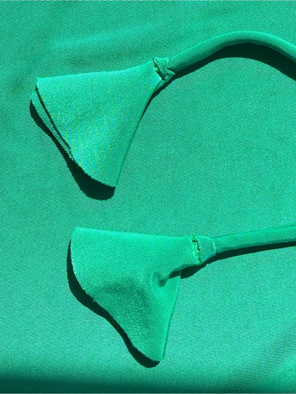 Misa Los Angeles Emerald Green Side-Ruched Maxi Skirt bandeau set - Picture 6 of 10